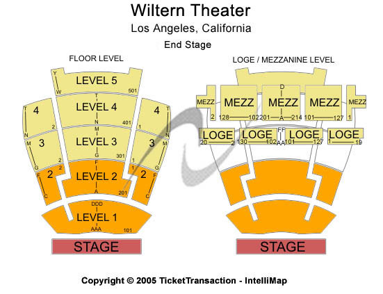 Wiltern Theater Los Angeles Seating Chart
