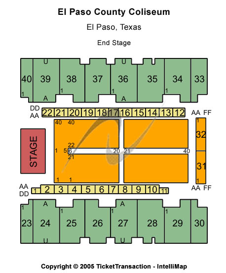 El Paso County Coliseum Seating Chart Disney On Ice