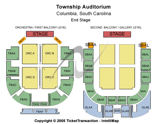 Columbia Township Auditorium Seating Chart