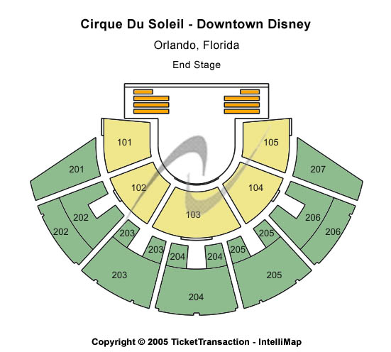 Cirque du Soleil - La Nouba Tickets 2015-11-26  Orlando, FL, Cirque du Soleil - Downtown Disney