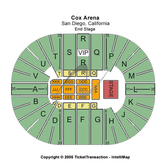 Viejas Arena Concert Seating Chart