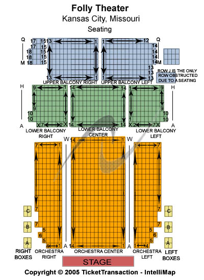 kansas city starlight theatre seating chart. Folly Theater seating chart: