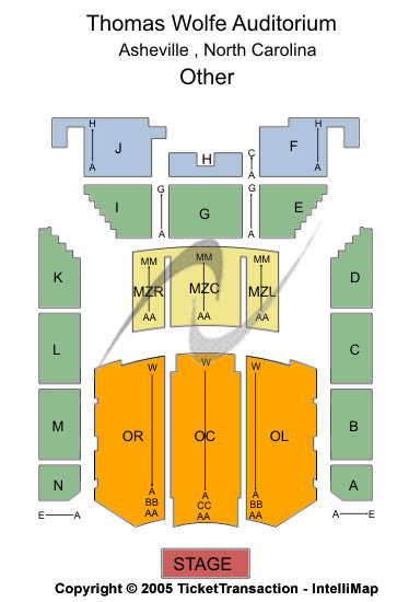 Auditorium seating chart: