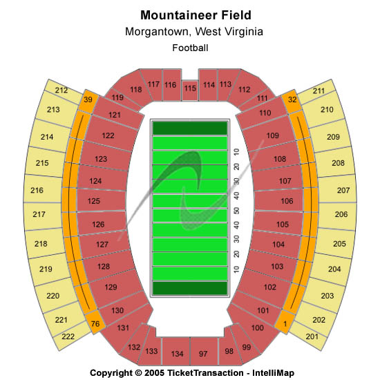 Wvu Football Stadium Seating Rows Elcho Table 7616