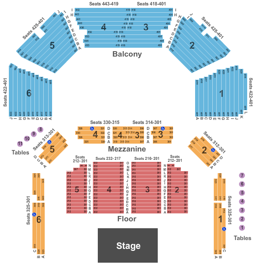 Seatmap for acl live at the moody theater