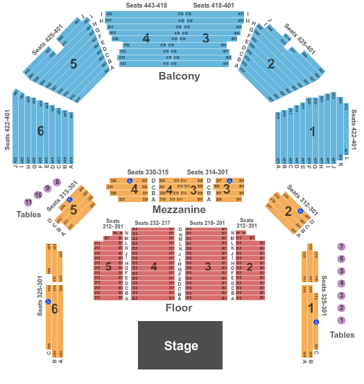 Acl Moody Theater Seating Chart