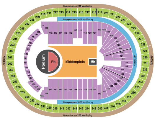 Pussycat Dolls AFAS Dome seating chart