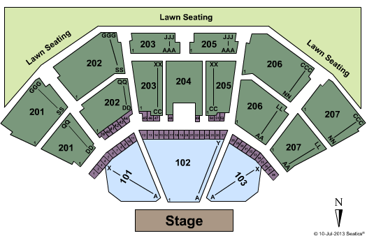 Lakewood Amphitheatre Atlanta Ga Seating Chart