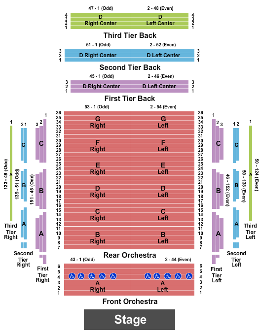Seatmap for abravanel hall