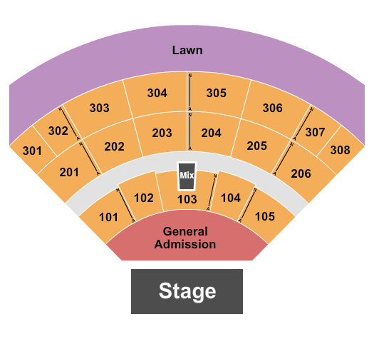 Rufus Du Sol Acrisure Amphitheater seating chart