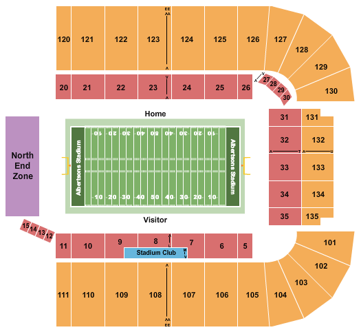 Seatmap for albertsons stadium