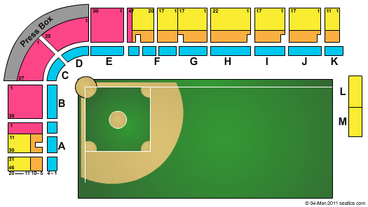 Florida Field Seating Chart