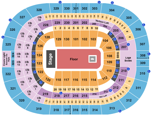 Seatmap for amalie arena