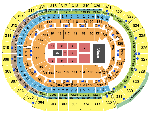 Amerant Bank Arena seating-chart