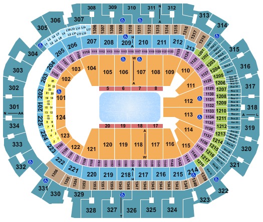 American Airlines Center seating-chart