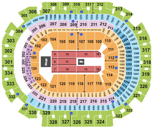 American Airlines Center seating-chart