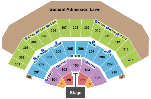 Post Malone American Family Insurance Amphitheater seating chart