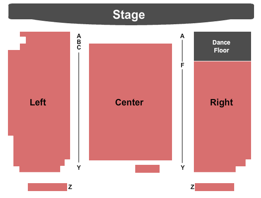 Seatmap for americana theatre