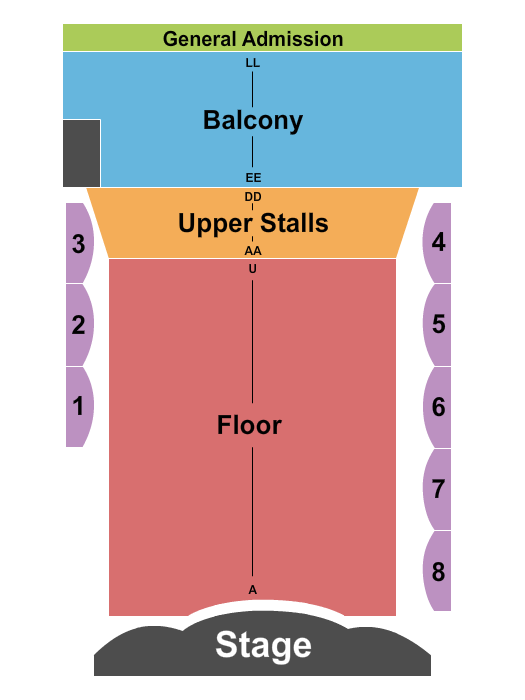 Seating Chart for 10cc, 