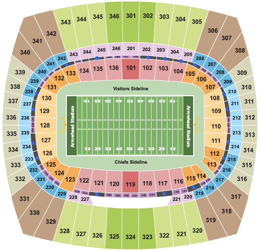 Image of Kansas City Chiefs vs. Denver Broncos~ Denver Broncos ~ Kansas City ~ Arrowhead Stadium ~ 12/05/2021 12:00