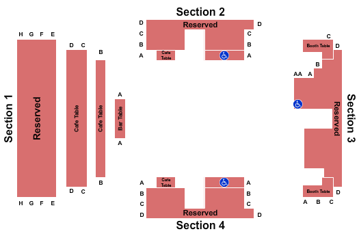 Seatmap for arvada center - black box theatre