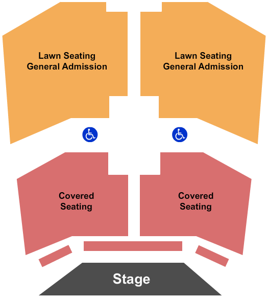 Seatmap for arvada center outdoor amphitheater