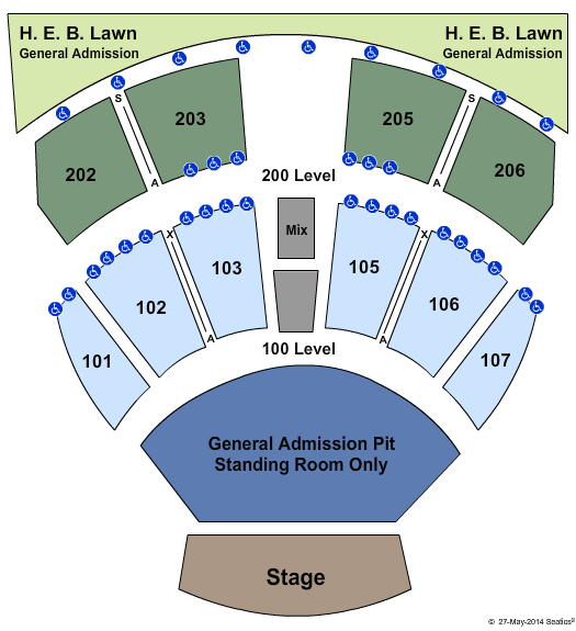 dave matthews band austin360 amphitheater austin tickets amp seating chart rogers ar