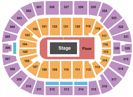 BOK Center seating-chart