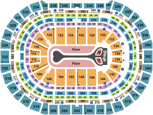 Ball Arena seating-chart