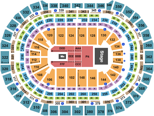 Ball Arena seating-chart