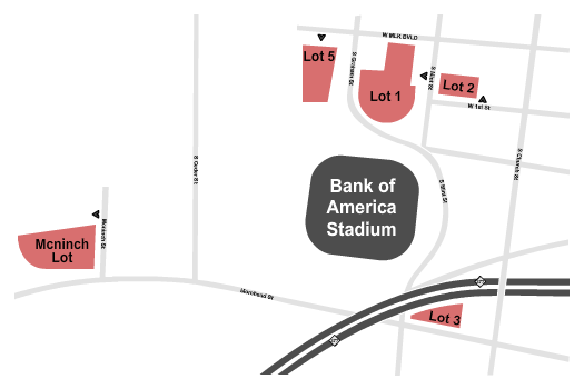 PARKING: Carolina Panthers vs. New Orleans Saints at Bank Of America Stadium Parking Lots – Charlotte, NC