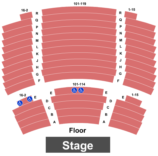 Seatmap for bankhead theater
