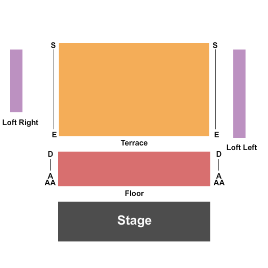 Seatmap for bank of america theatre at eisemann center