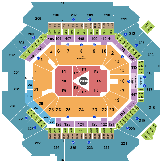 Seating Chart for Sebastian Maniscalco, 