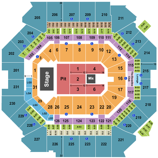 Seating Chart for Lil Baby, 