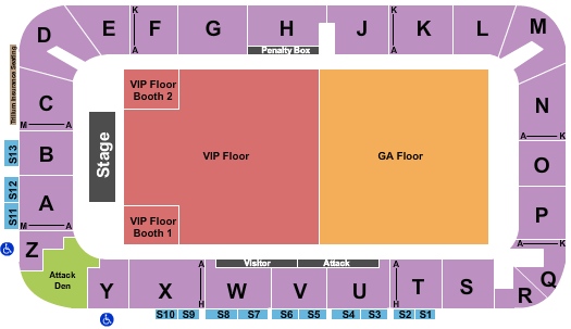 Seating Chart for Dirt Road Revival Concert, Madeline Merlo, Jade Eagleson, Easton Corbin
