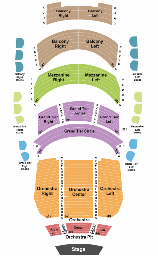 Seatmap for belk theatre at blumenthal performing arts center