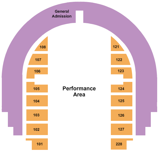 Seatmap for bell county expo center