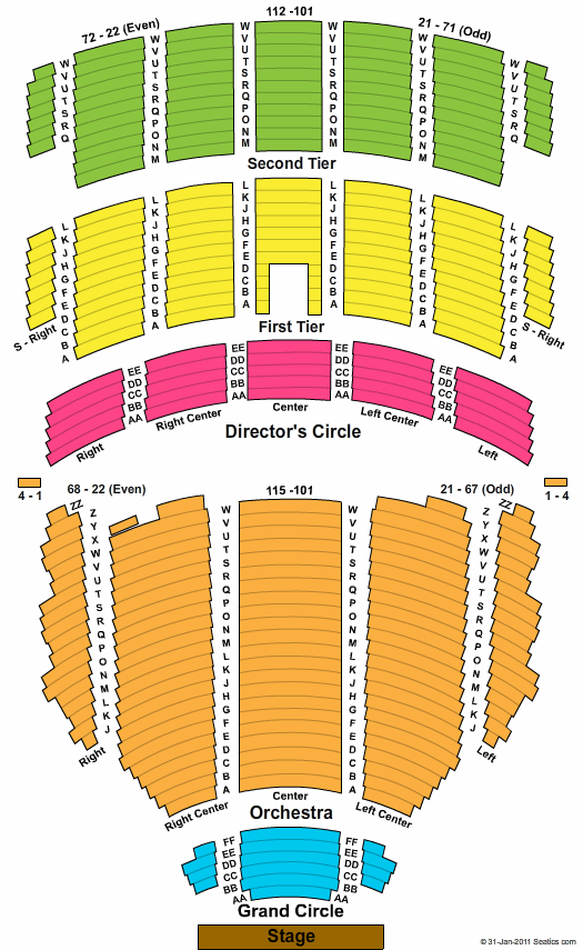 Pittsburgh Opera: Cosi Fan Tutte Tickets 2015-11-07  Pittsburgh, PA, Benedum Center