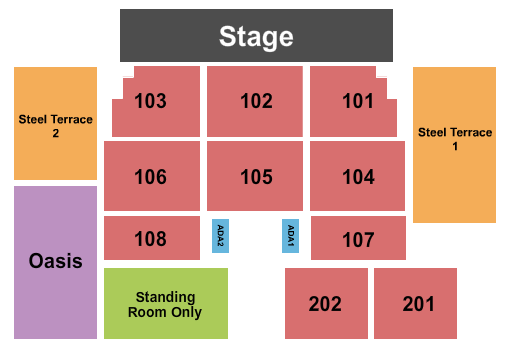 Bethlehem Musikfest - Wind Creek Steel Stage seating-chart