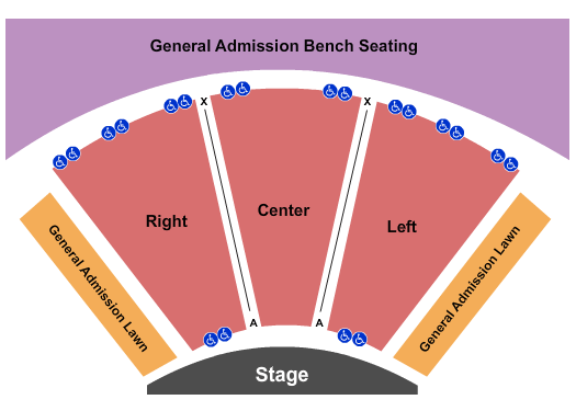 Seatmap for bluestem center for the arts amphitheatre