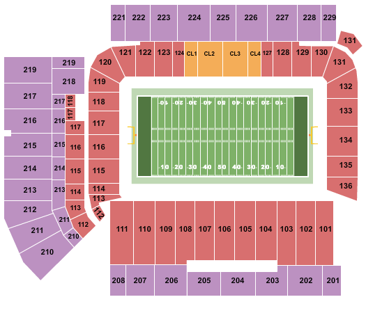 Tech Stadium Seating Chart