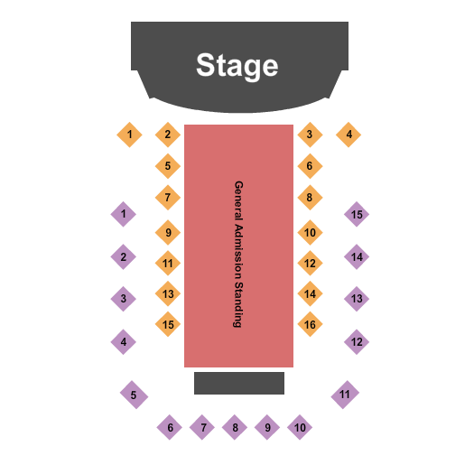 Demun Jones The Hall at Bourbon Brothers - GA seating chart