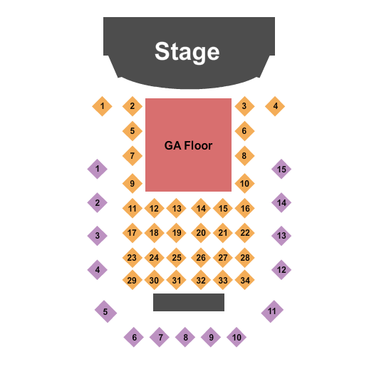 Silver, Blue & Gold - Tribute to Bad Company The Hall at Bourbon Brothers - GA seating chart
