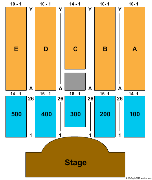 Borgata Seating Chart Riser