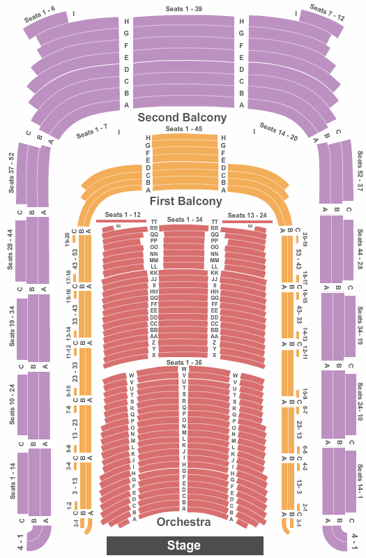 Boston Symphony Hall seating-chart