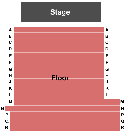 Seatmap for brock hall - al