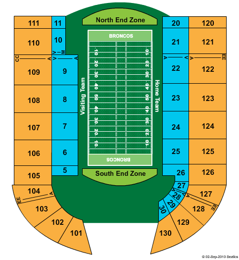Boise State Broncos vs. San Diego State Aztecs Tickets 2012-11-03 Boise, ID, Bronco Stadium