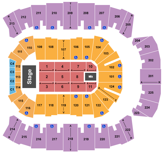 Brookshire Grocery Arena seating-chart