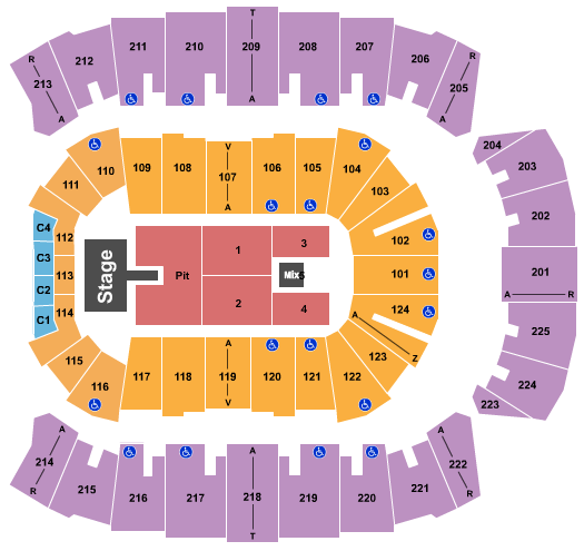 Brookshire Grocery Arena seating-chart